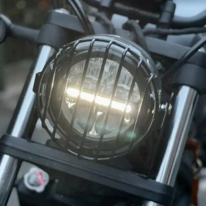capa de farol de metal retro modificada protetor de lampada compativel com honda cm300500 e cl300500