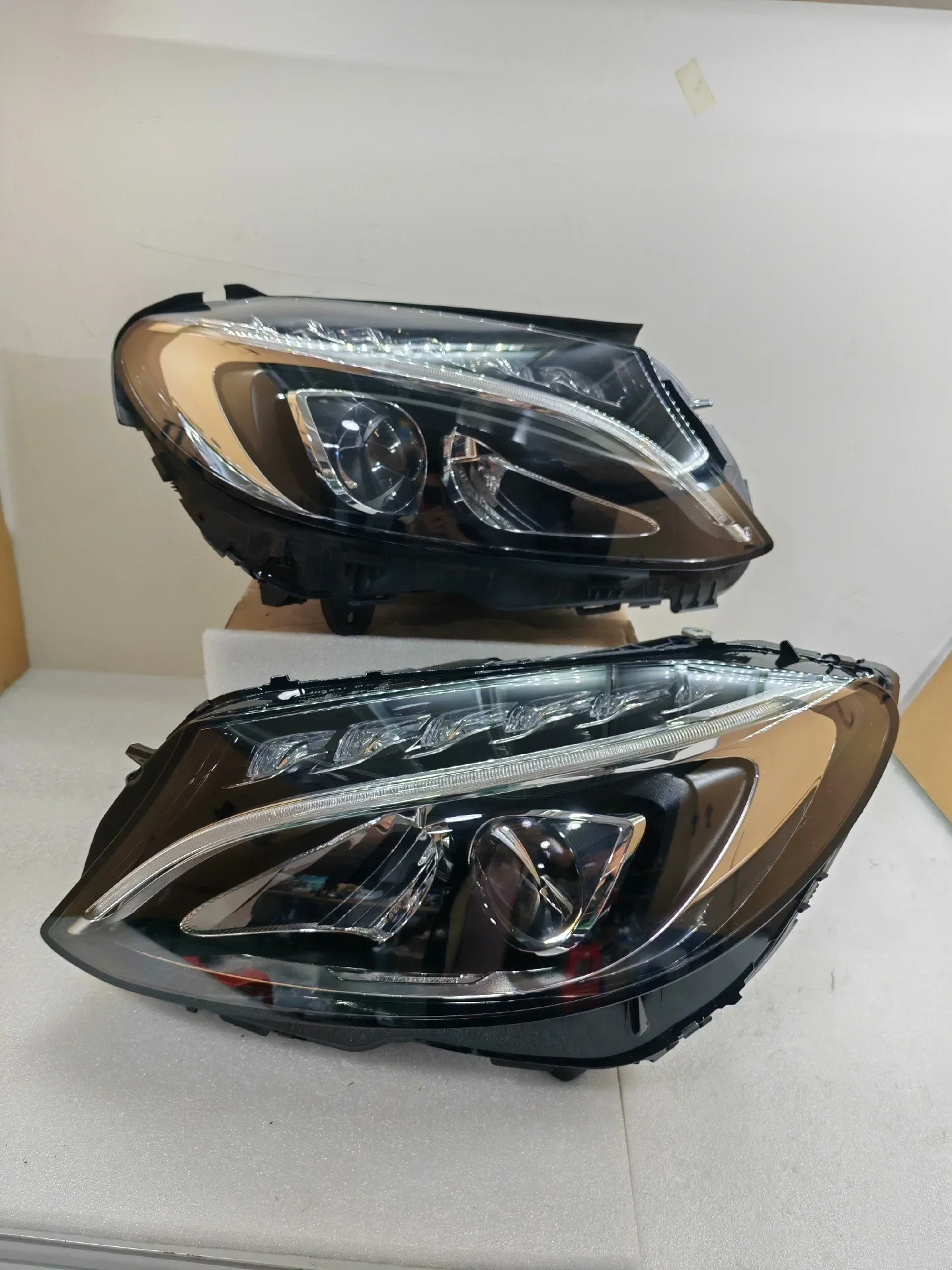 farol led compativel com benz c300 classe c w205 conjunto de farois led 2015 2018 farol led compativel com benz c300 classe c w205 conjunto de farois led 2015 2018