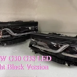 conjunto de farois de led para bmw g30 g38 versao preta versao europeia 2018 2020