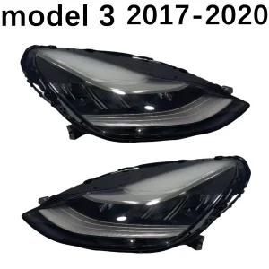1 peça adequada para farol tesla modelo 3 2017 2020 farol led versão ue