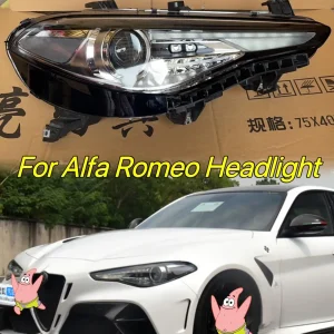 conjunto de farois de led para alfa romeo giulia com ou sem funcao afs