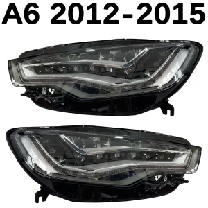 1 unidade de farol para A6 S6 RS6 C7 2012-2015, farol de LED de alta qualidade, versão UE Fits Audi
