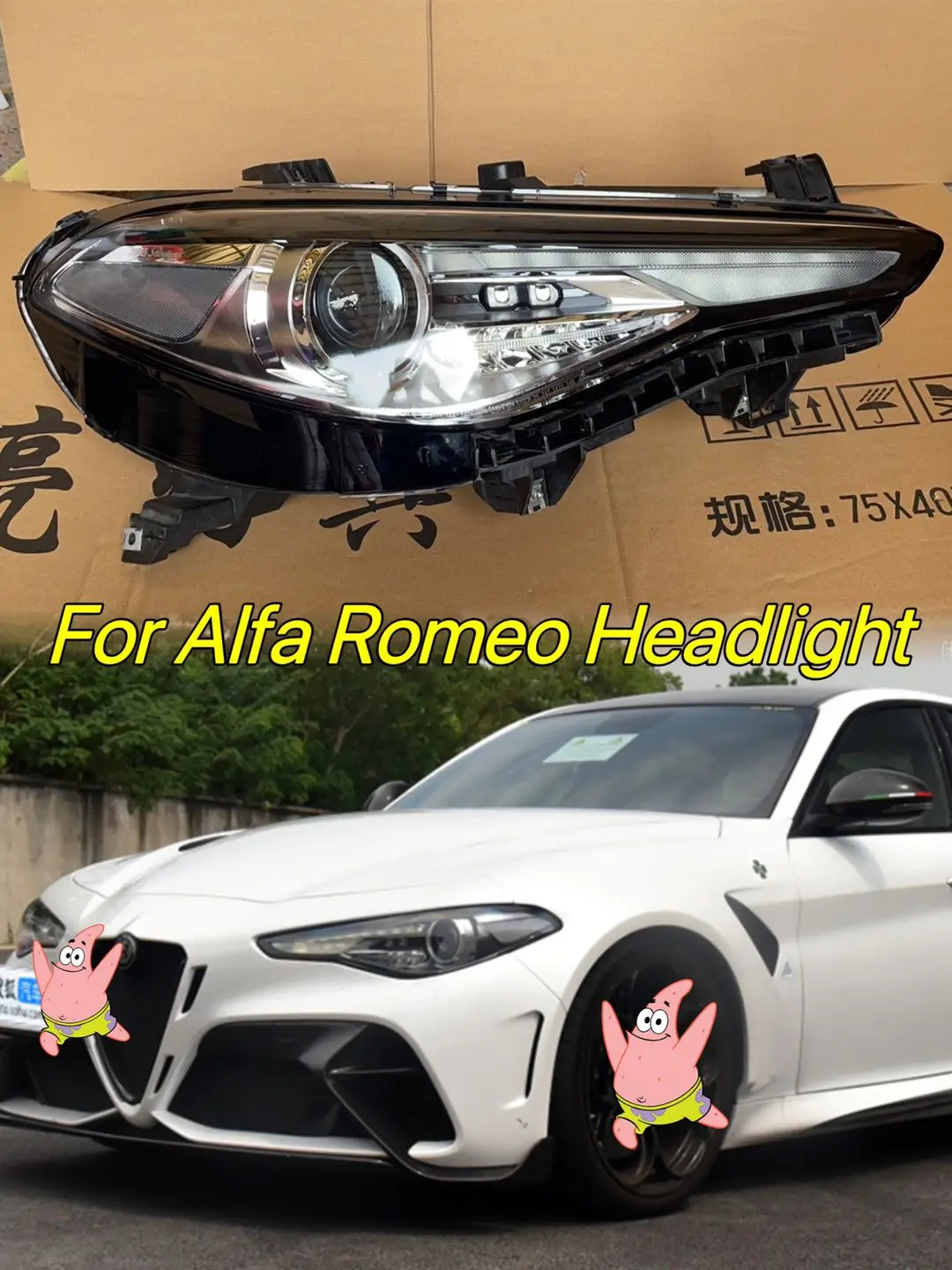 LED Headlight Assembly for Alfa Romeo Giulia VIN Check Available | Genuine OEM & Tested