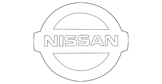 Nissan Used OEM Emblem Badge 62890-6RA0A Nissan Used OEM Emblem Badge 62890-6RA0A