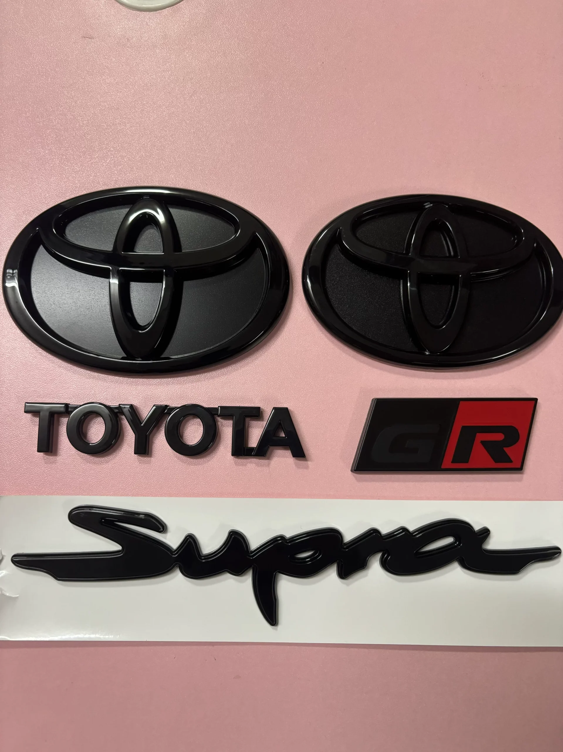 Toyota GR Supra, Supra Compatible Replacement Logo Badge gloss black Toyota GR Supra, Supra Compatible Replacement Logo Badge gloss black