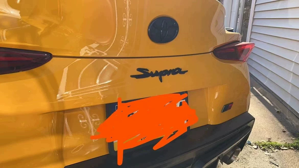 Toyota GR Supra, Supra Compatible Replacement Logo Badge gloss black Toyota GR Supra, Supra Compatible Replacement Logo Badge gloss black - detail image 3
