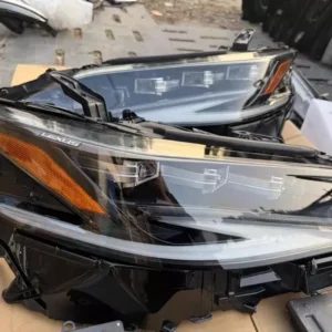 Lexus ES triple-beam LED headlight front view