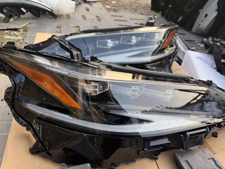 Lexus ES triple-beam LED headlight front view