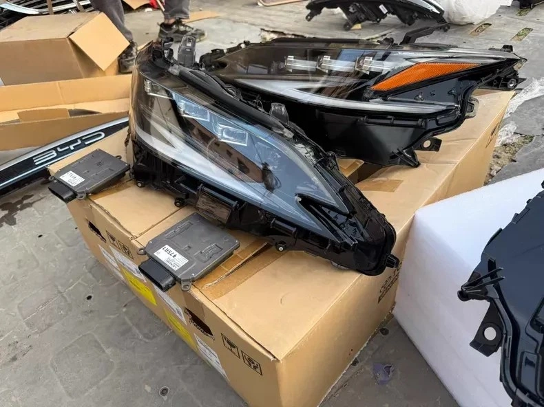 Pair of Lexus ES triple-beam LED headlights