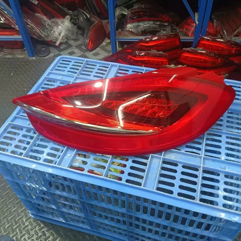 Porsche 718 981 red LED rear tail light lens and reflector detail