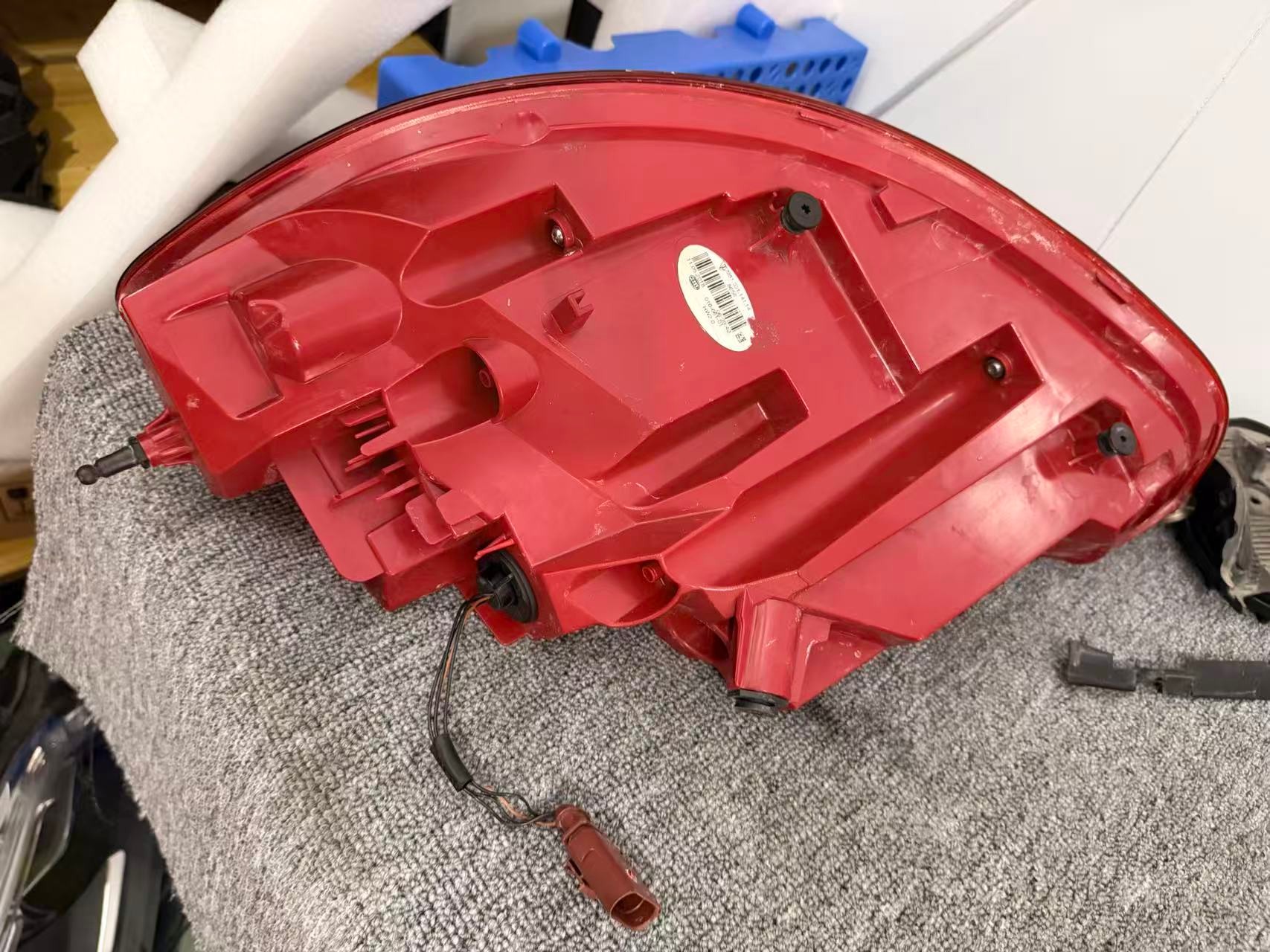 Porsche 718 981 rear tail light housing back with connector and mounting points
